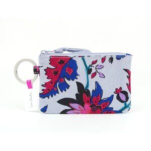 Vera Bradley Vineyard Floral Cotton Zip Id Case NWT